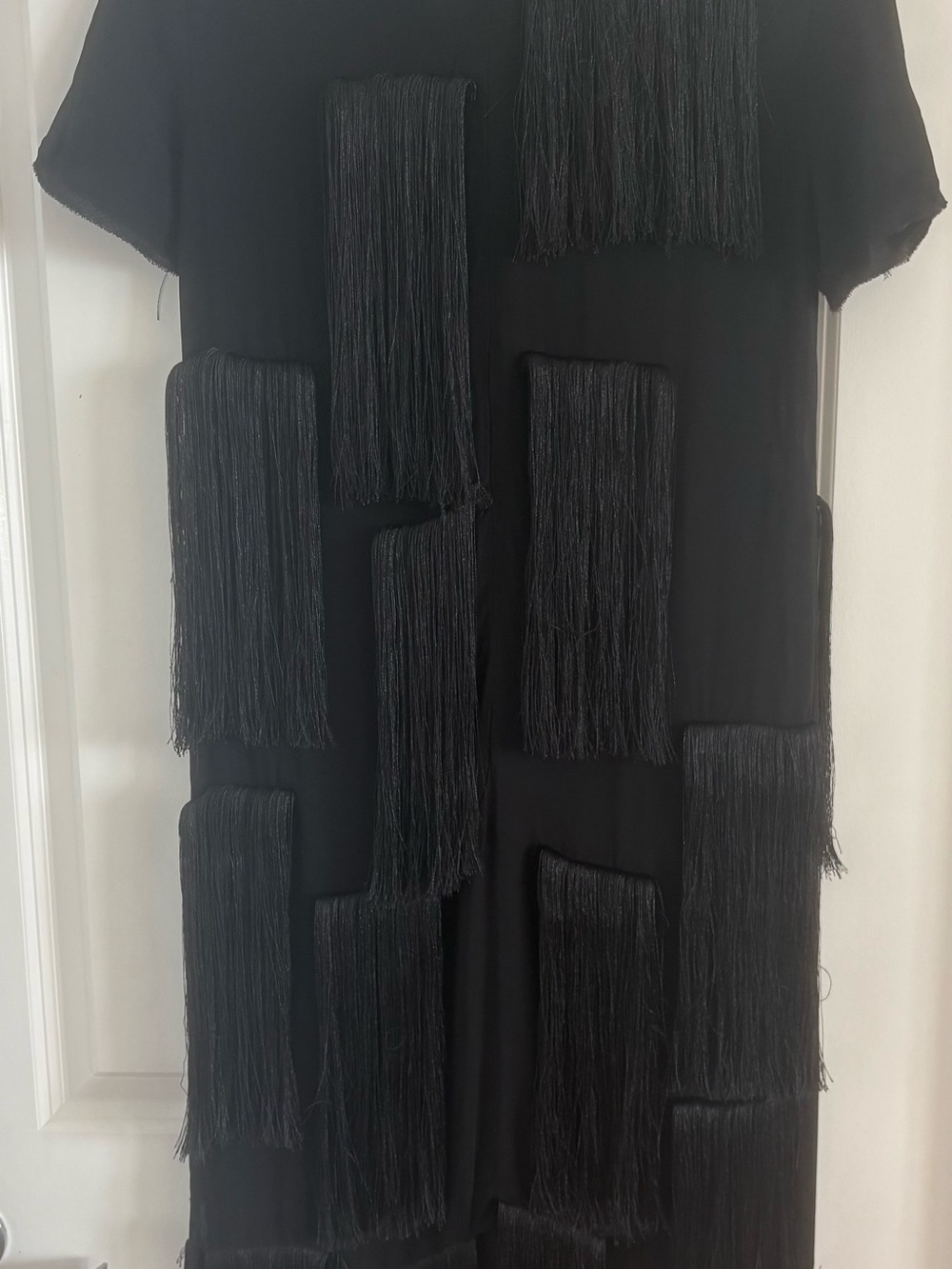 Zara ZW Collection Fringed Midi Dress Size S - Picture 10 of 14